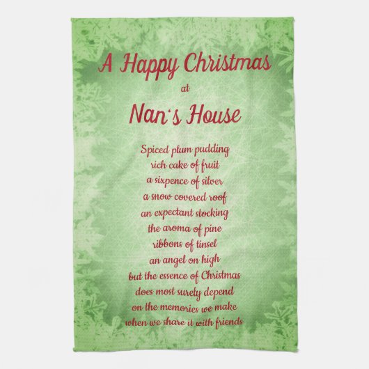 Linge De Cuisine Noël chez Nan's House Kitchen Towels (Vertical)