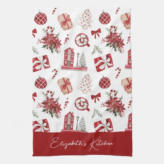 Linge De Cuisine Noël Cuisine de vacances (Vertical)