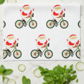 Linge De Cuisine Noël cycliste (Plié)