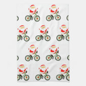 Linge De Cuisine Noël cycliste (Vertical)