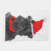 Linge De Cuisine Noël d'Affenpinscher (Horizontal)