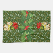 Linge De Cuisine Noël Danse Bébés Anges sur les flocons de neige (Horizontal)