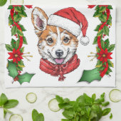 Linge De Cuisine Noël de Corgi (Plié)