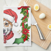 Linge De Cuisine Noël de Corgi (Quart Plié)