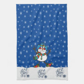 Linge De Cuisine Noël de Cowboy Snowman occidental (Vertical)