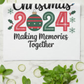 Linge De Cuisine Noël de famille 2024 Rassembler les souvenirs (Plié)