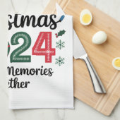 Linge De Cuisine Noël de famille 2024 Rassembler les souvenirs (Quart Plié)