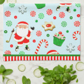 Linge De Cuisine Noël de golf (Plié)