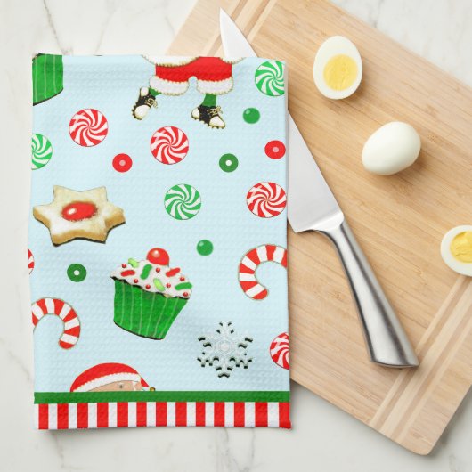 Linge De Cuisine Noël de golf (Quart Plié)