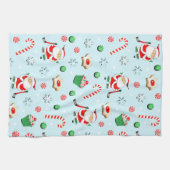Linge De Cuisine Noël de hockey (Horizontal)
