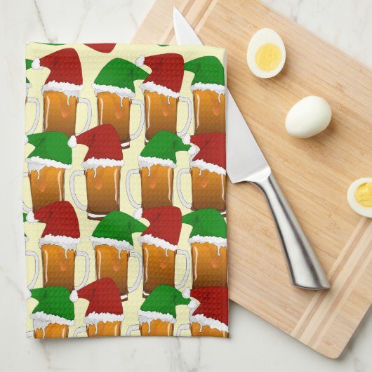 Linge De Cuisine Noël de la bière (Quart Plié)