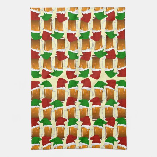 Linge De Cuisine Noël de la bière (Vertical)