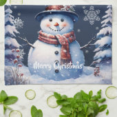 Linge De Cuisine Noël de la forêt d'hiver (Plié)