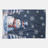 Linge De Cuisine Noël de la forêt d'hiver (Horizontal)
