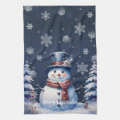 Linge De Cuisine Noël de la forêt d'hiver (Vertical)