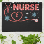 Linge De Cuisine Noël de l'infirmière préférée de Santa (Plié)