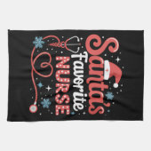 Linge De Cuisine Noël de l'infirmière préférée de Santa (Horizontal)