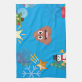 Linge De Cuisine noël de poop émoji (Vertical)