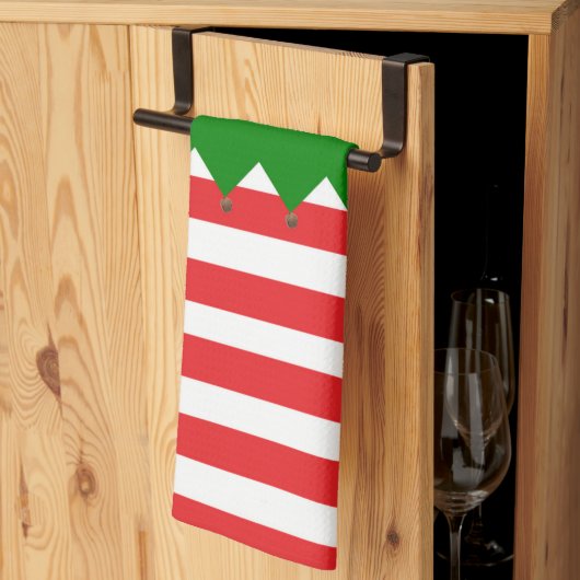 Linge De Cuisine Noël de style lutin (Pliage en tiers)