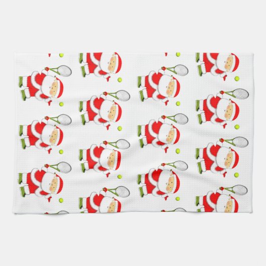 Linge De Cuisine Noël de tennis (Horizontal)
