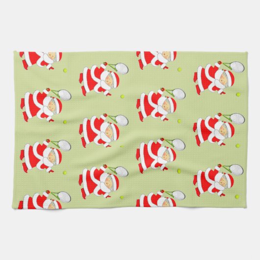 Linge De Cuisine Noël de tennis (Horizontal)