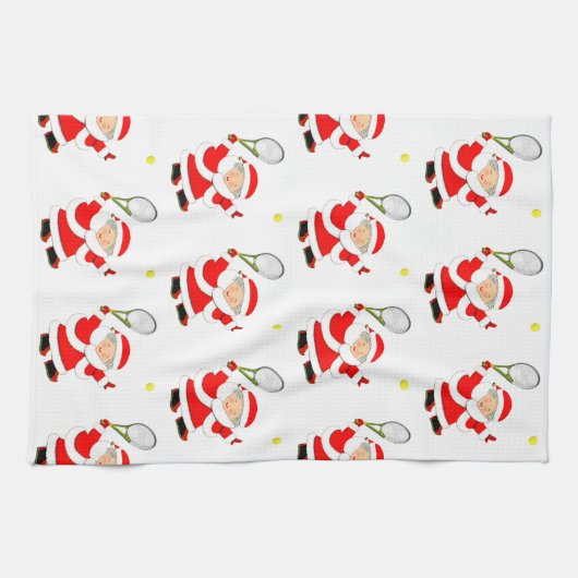 Linge De Cuisine Noël de tennis (Horizontal)