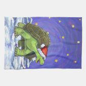 Linge De Cuisine Noël de tortue de nuit étoilée (Horizontal)