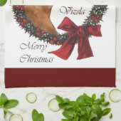 Linge De Cuisine Noël de Vizsla (Plié)