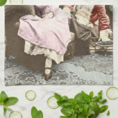 Linge De Cuisine Noël Déplaisant Vintage (Plié)