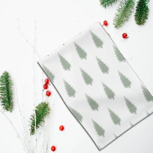Linge De Cuisine Noël des arbres boisés