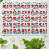 Linge De Cuisine Noël des Chanteurs de Noël (Plié)