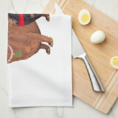 Linge De Cuisine Noël des Dachshunds (Quart Plié)