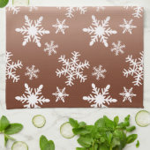 Linge De Cuisine Noël des Flèches blanches d'or (Plié)