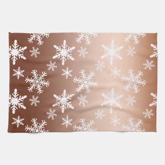 Linge De Cuisine Noël des Flèches blanches d'or (Horizontal)