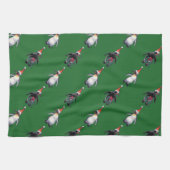 Linge De Cuisine Noël des pingouins (Horizontal)