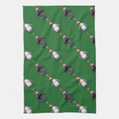 Linge De Cuisine Noël des pingouins (Vertical)