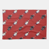 Linge De Cuisine Noël des pingouins (Horizontal)