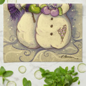 Linge De Cuisine Noël des Snowmen de 4882 (Plié)