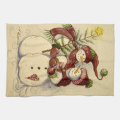 Linge De Cuisine Noël des Snowmen de 4924 (Horizontal)