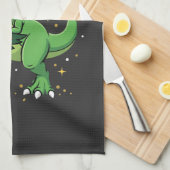 Linge De Cuisine Noël Dinosaure Santa T Rex (Quart Plié)