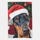Linge De Cuisine Noël Doberman (Vertical)