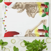 Linge De Cuisine noël du crâne (Plié)