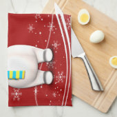 Linge De Cuisine Noël du dessinateur Snowman (Quart Plié)