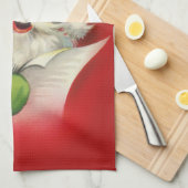 Linge De Cuisine Noël du Père Noël vintage (Quart Plié)