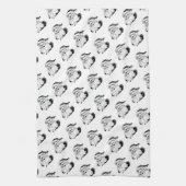 Linge De Cuisine Noël du Père Noël vintage (Vertical)