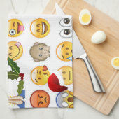 Linge De Cuisine noël emojis (Quart Plié)