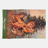 Linge De Cuisine Noël en Catland Louis Wain (Horizontal)