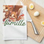 Linge De Cuisine Noël en famille (Quart Plié)