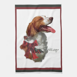 Linge De Cuisine Noël Épagneul Breton