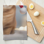 Linge De Cuisine Noël Exotique Shorthair (Quart Plié)